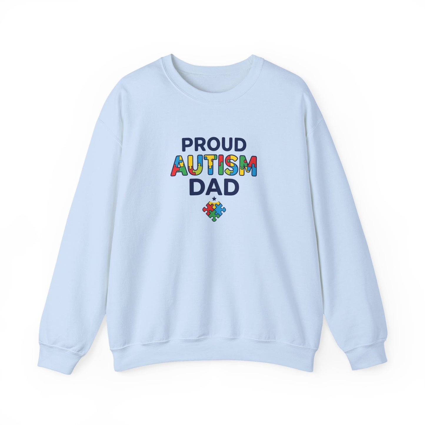 Proud Autism Dad Crewneck Sweatshirt