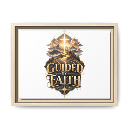 Guided by Faith Framed Matte Canvas — Inspirational Christian Wall Art