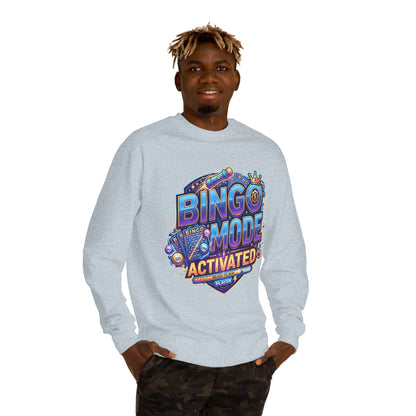 Bingo Mode Activated Sweatshirt — Fun Gamer/Player Bingo Crewneck