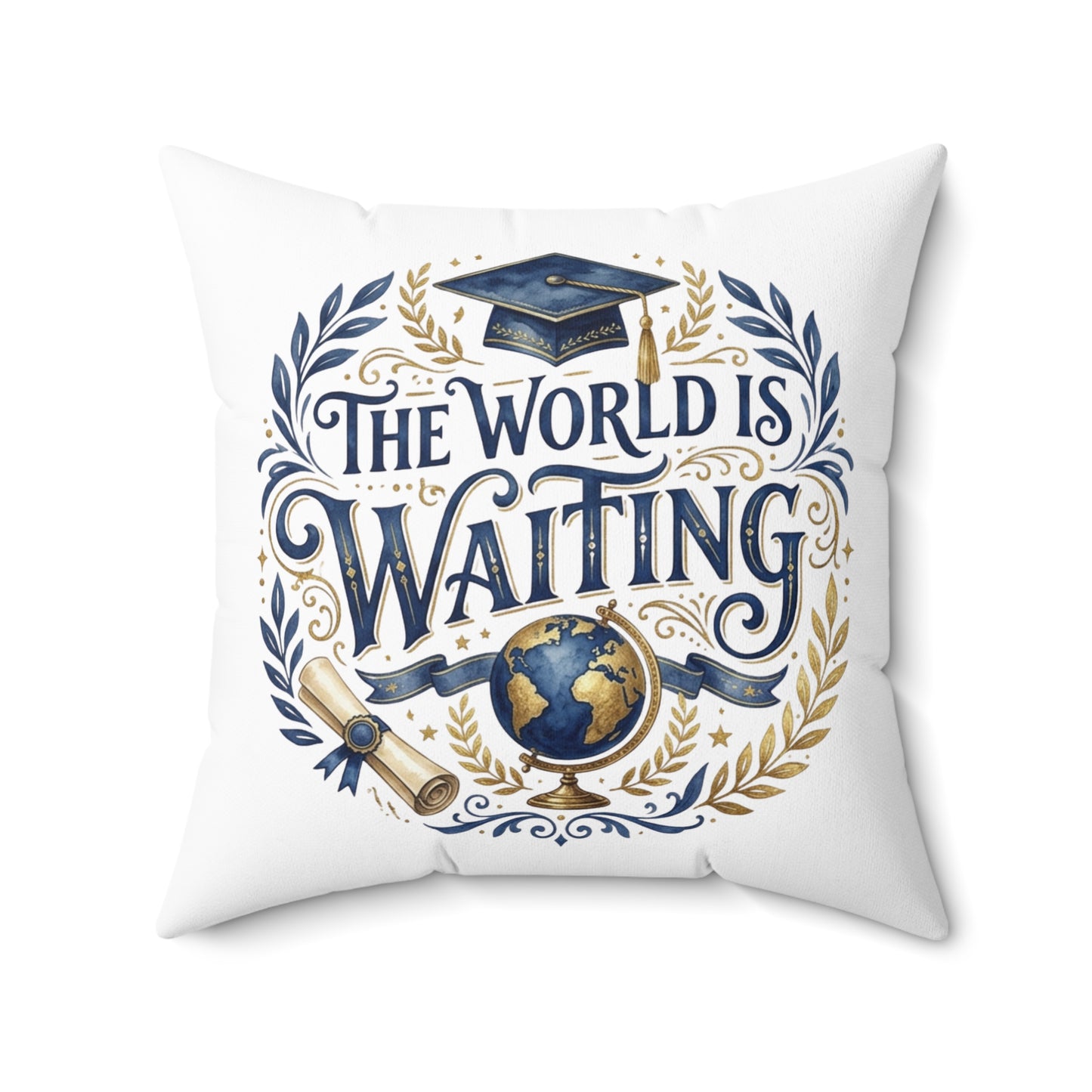Spun Polyester Square Pillow