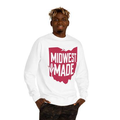 Midwest Made Sweatshirt — Ohio State Outline Corn Graphic Crewneck