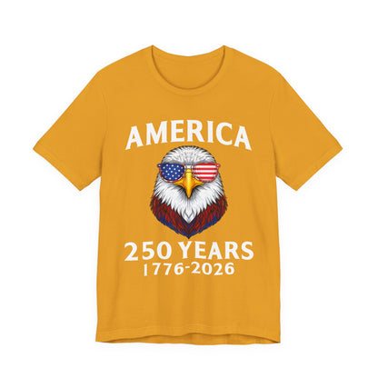 America 250 Years Tee — Patriotic Bald Eagle 1776-2026 T-Shirt