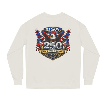 USA 250th Anniversary Sweatshirt — Patriotic Eagle 1776–2026 Crewneck