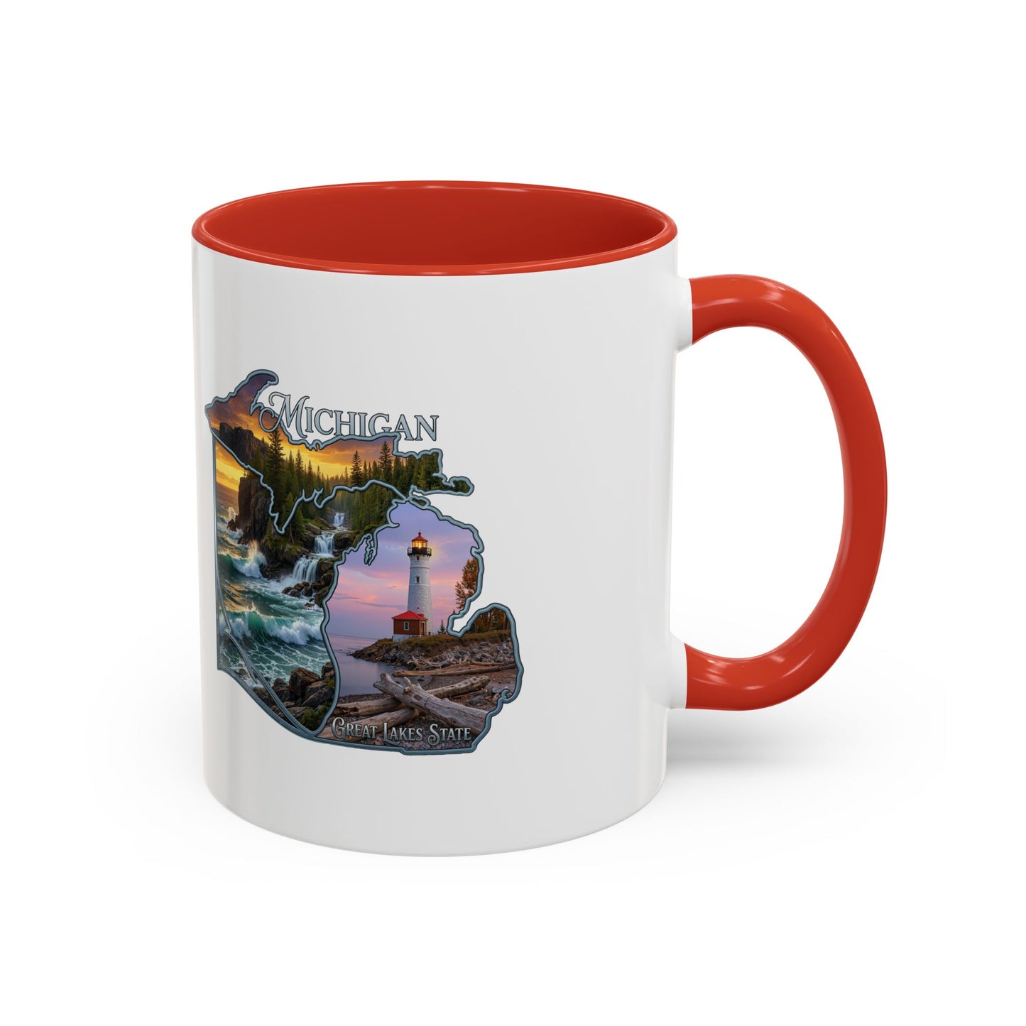 Michigan Lighthouse Coffee Mug — Scenic Great Lakes Accent Mug (11/15oz)