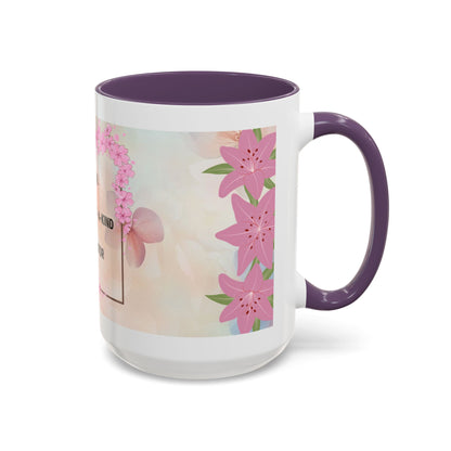 Mom Acronym Coffee Mug — "MOM: Magical • One-of-a-Kind • Motivator" Floral Accent