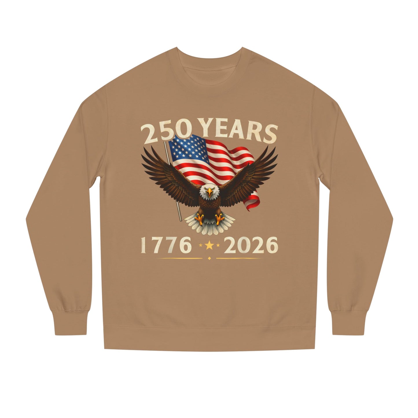 250 Years 1776–2026 Eagle Flag Crewneck Sweatshirt