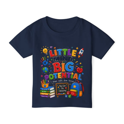 Toddler T‑Shirt — "Little Mind Big Potential" Back‑to‑School Graphic Tee