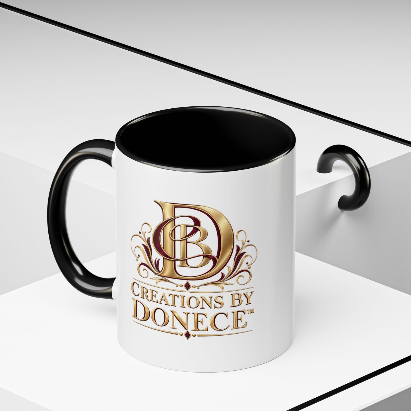 Creations by Donece Logo Accent Coffee Mug (11/15oz)