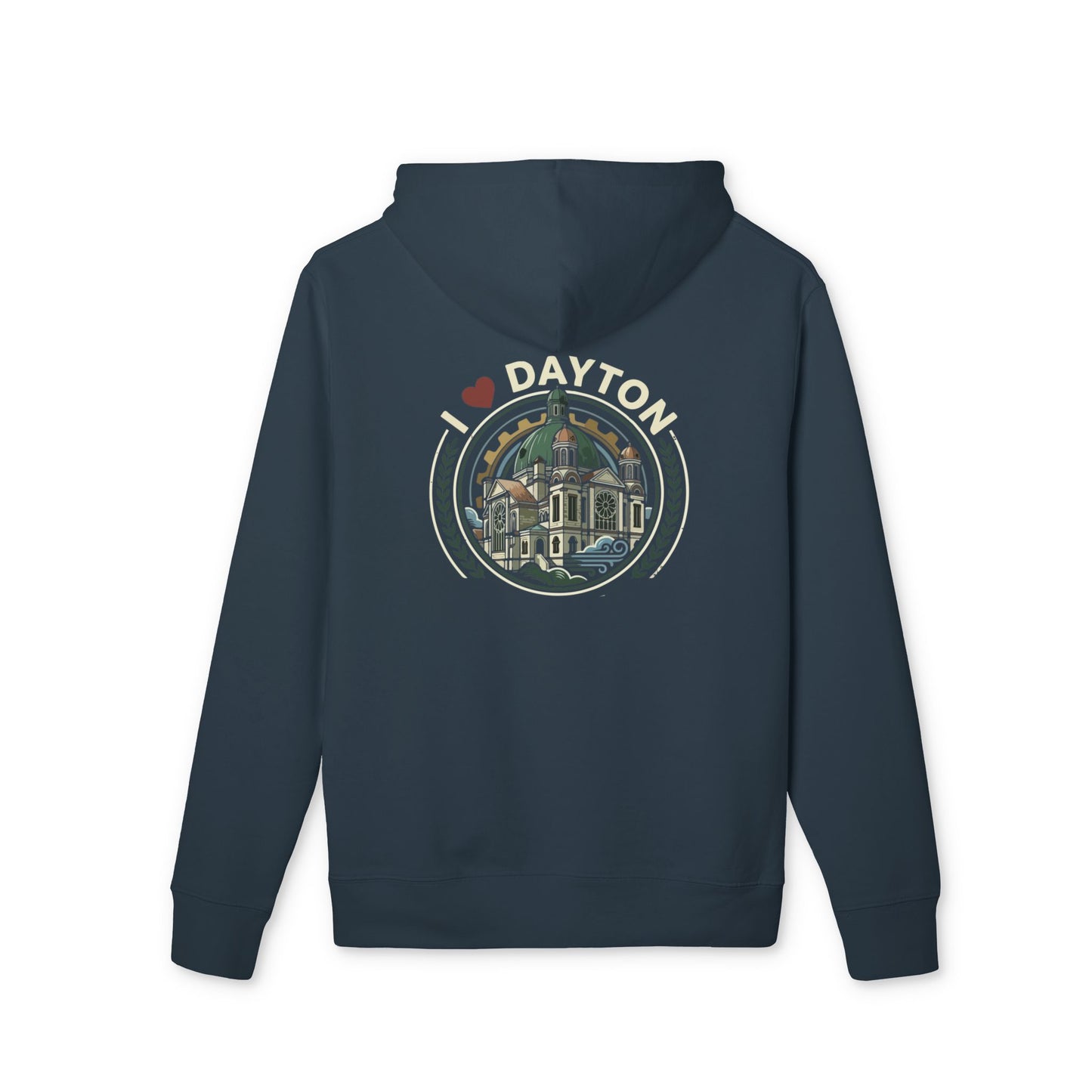 Dayton Vintage Hoodie — I  Dayton Cityscape Pullover
