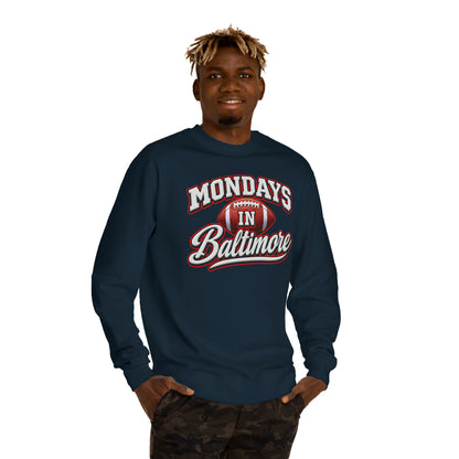 Mondays In Baltimore Football Sweatshirt – Retro Sport Crewneck