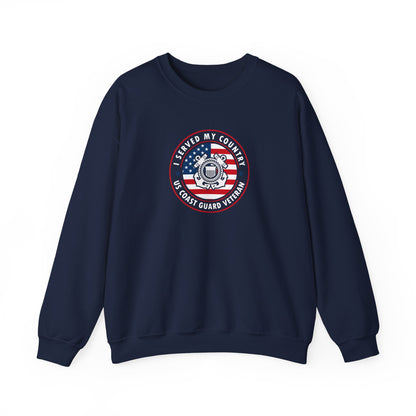 I Served My Country US Coast Guard Veteran Sweatshirt