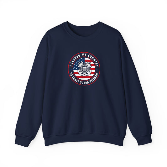 I Served My Country US Coast Guard Veteran Sweatshirt