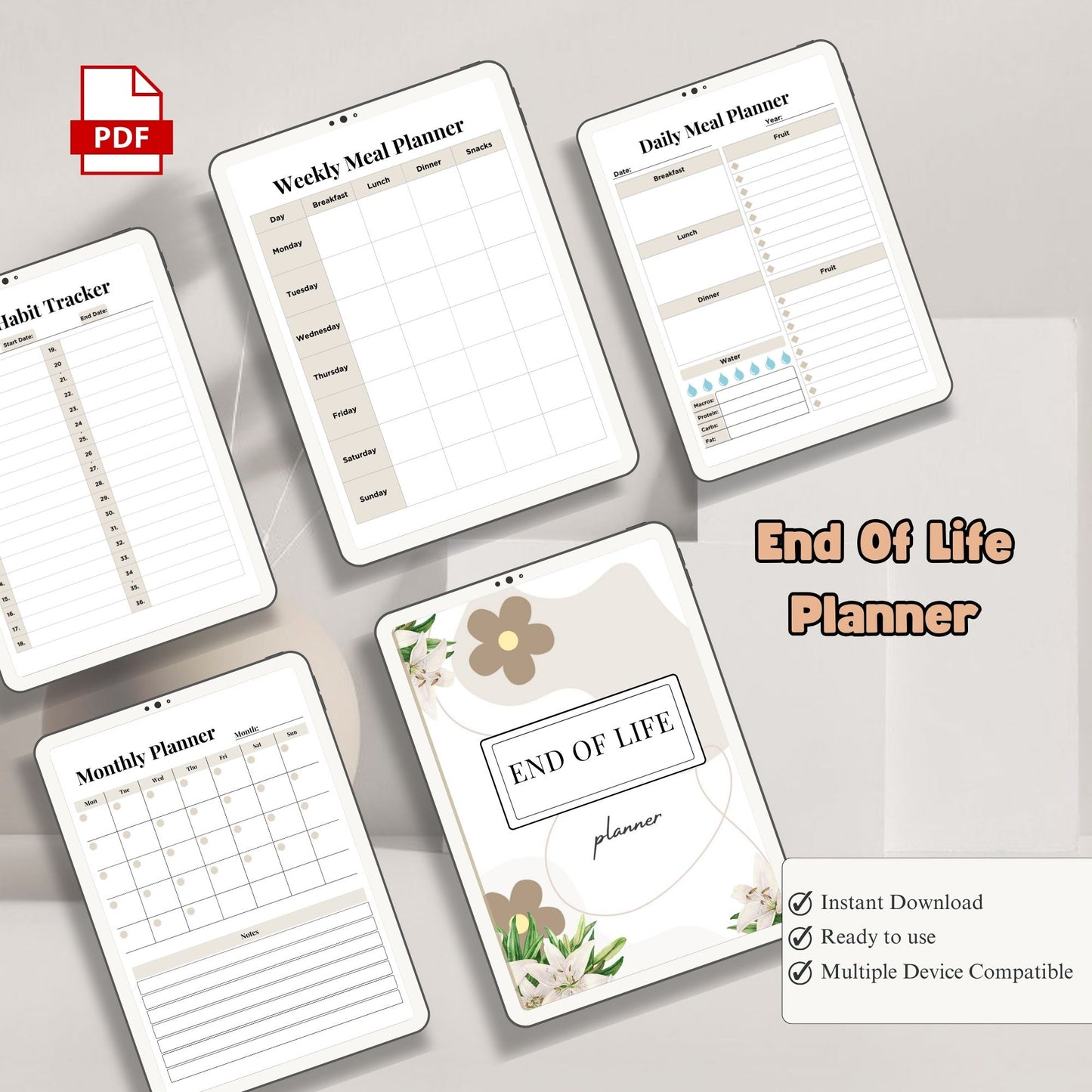 End of Life Planner Printable | Estate Planning Organizer | Important Information Binder | Final Wishes Planner PDF