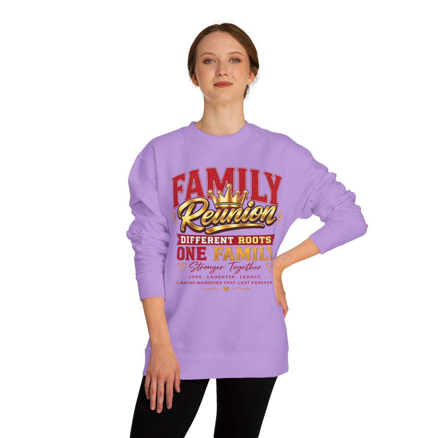Family Reunion Sweatshirt - "Different Roots One Family" Crewneck