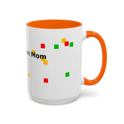 Autism Proud Mom Accent Coffee Mug – 11/15oz Color Accent