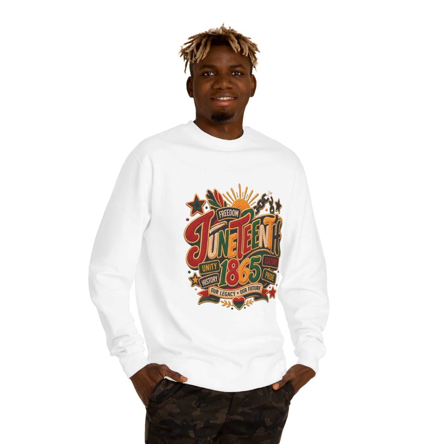 Juneteenth 1865 Sweatshirt — Unity, Freedom & Pride Crewneck