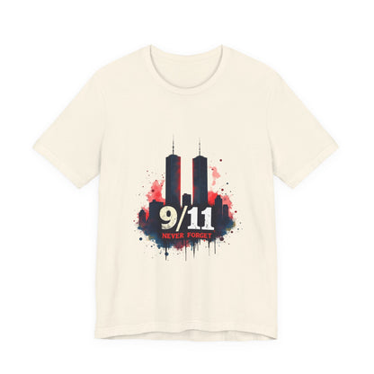 9/11 Never Forget T-Shirt — World Trade Center Memorial Tee