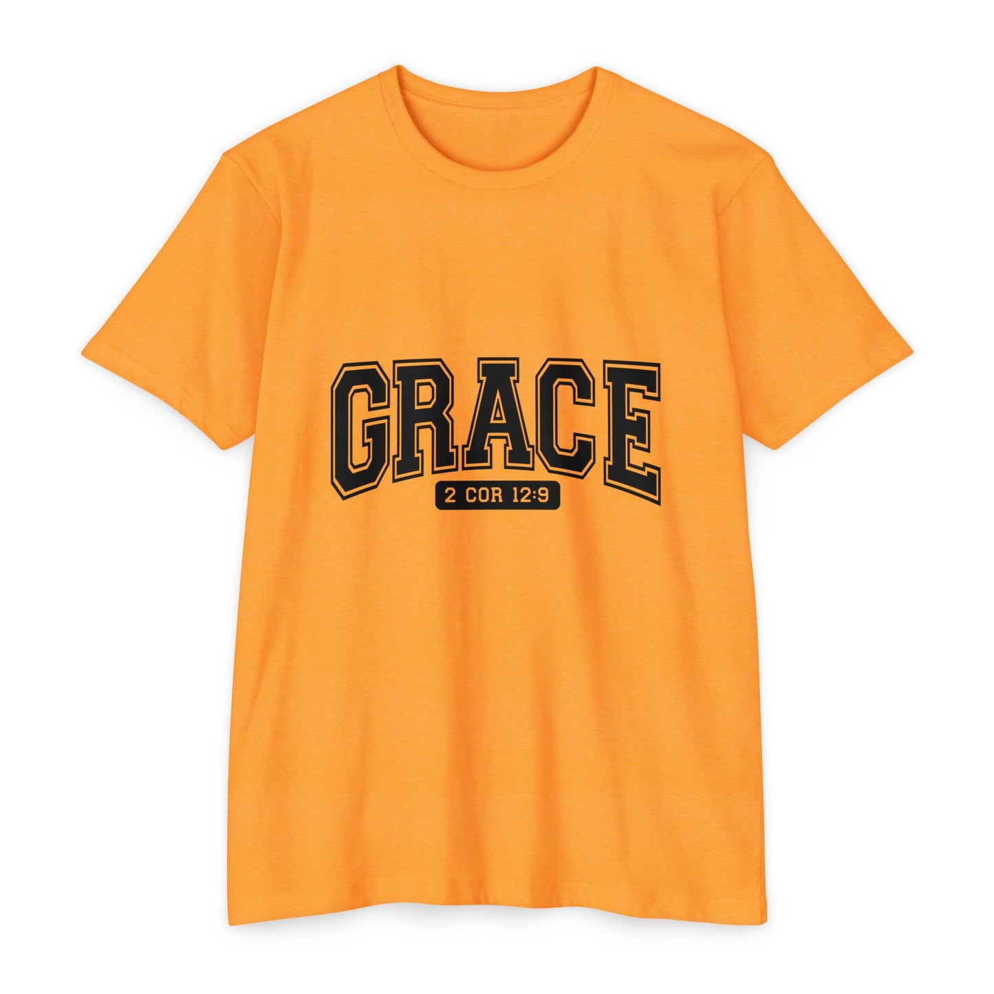 Grace T-Shirt — Faith Graphic Tee ("GRACE" with 2 Cor 12:9)
