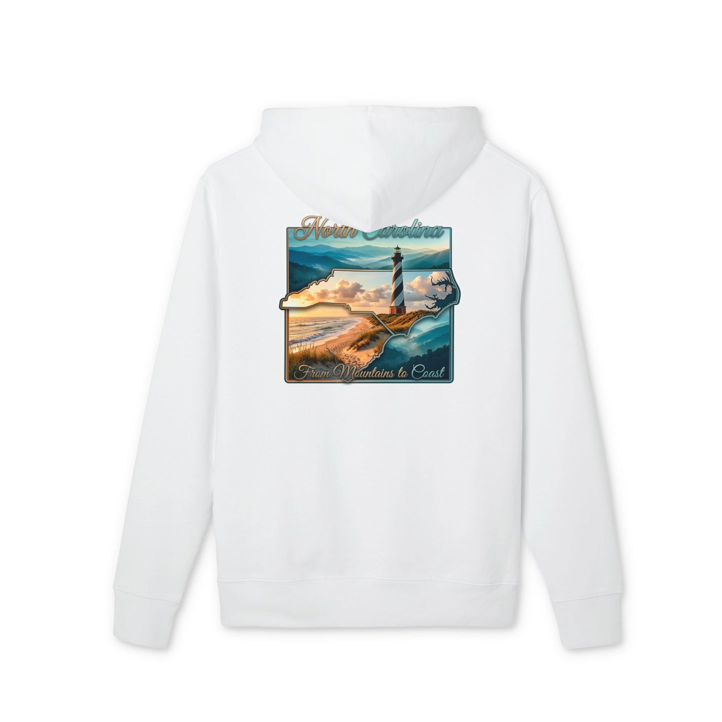Coastal Lighthouse Hoodie — Oceanscape 'Where the Sea Beckons' Graphic