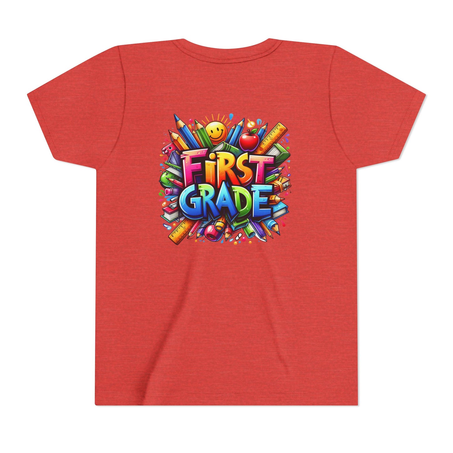 First Grade Kids Tee — Colorful Back-to-School Shirt for Boys & Girls