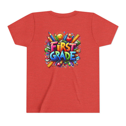 First Grade Kids Tee — Colorful Back-to-School Shirt for Boys & Girls