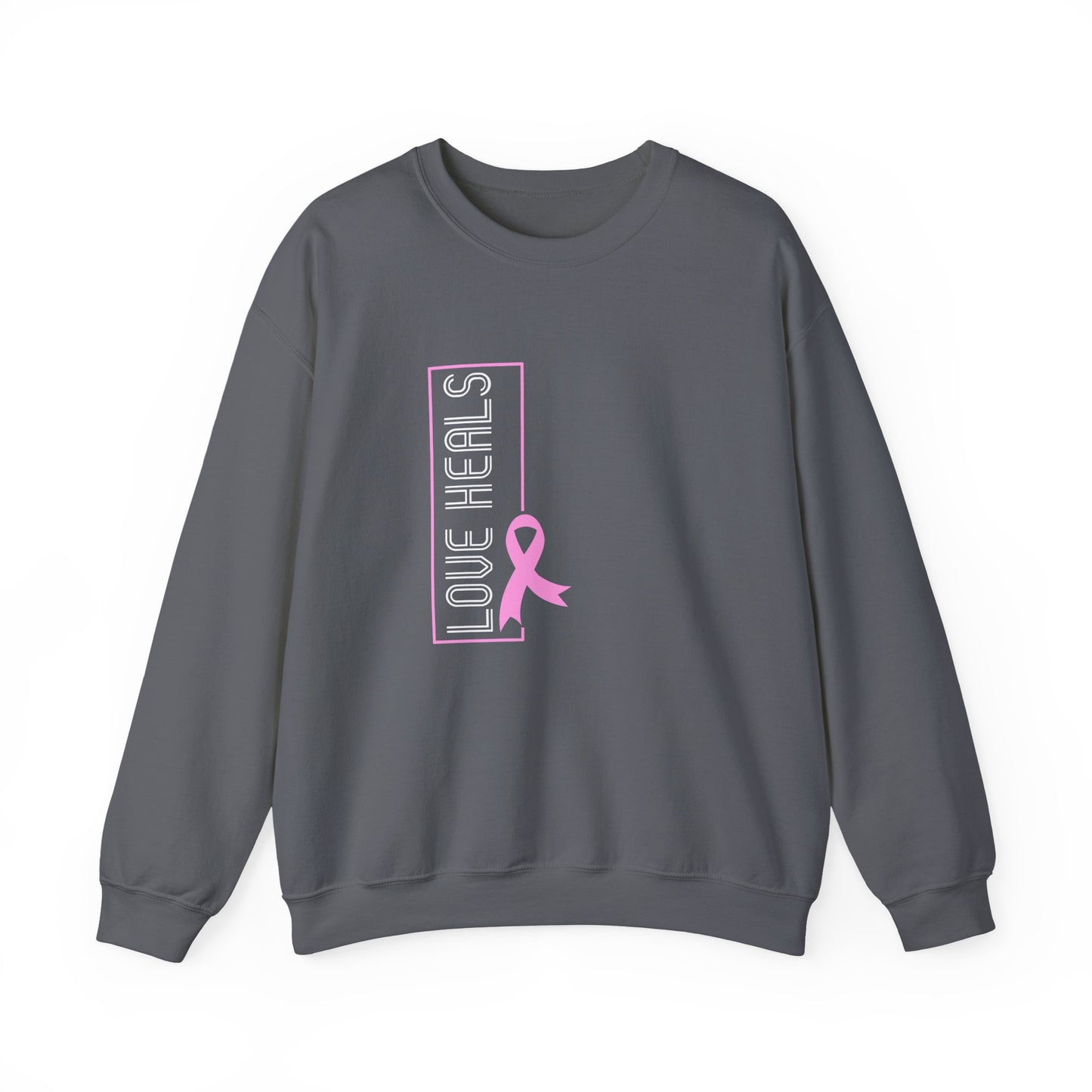 Love Heals Pink Ribbon Sweatshirt