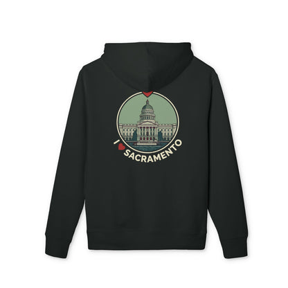 Sacramento Capitol Retro Hoodie — I  Sacramento Travel Sweatshirt