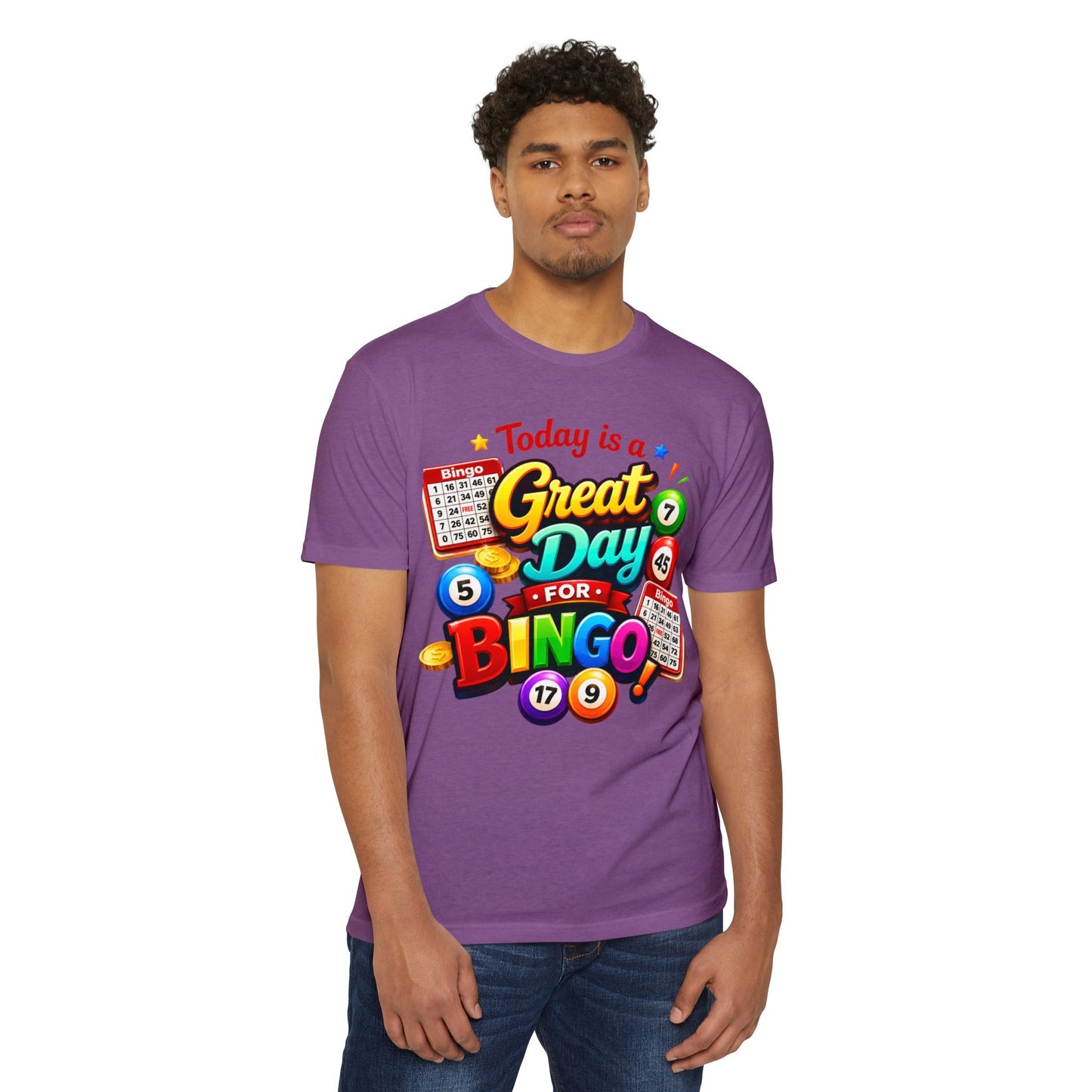 Bingo T-Shirt — "Today Is a Great Day for Bingo" Retro Game Night Tee