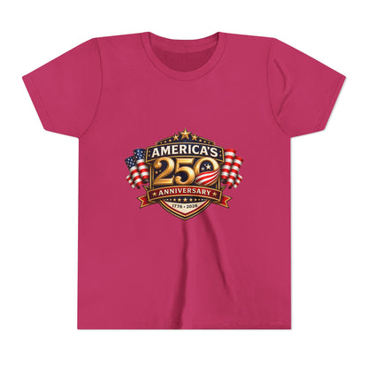 America's 250th Anniversary Youth Tee - Patriotic 1776–2026 Celebration Shirt