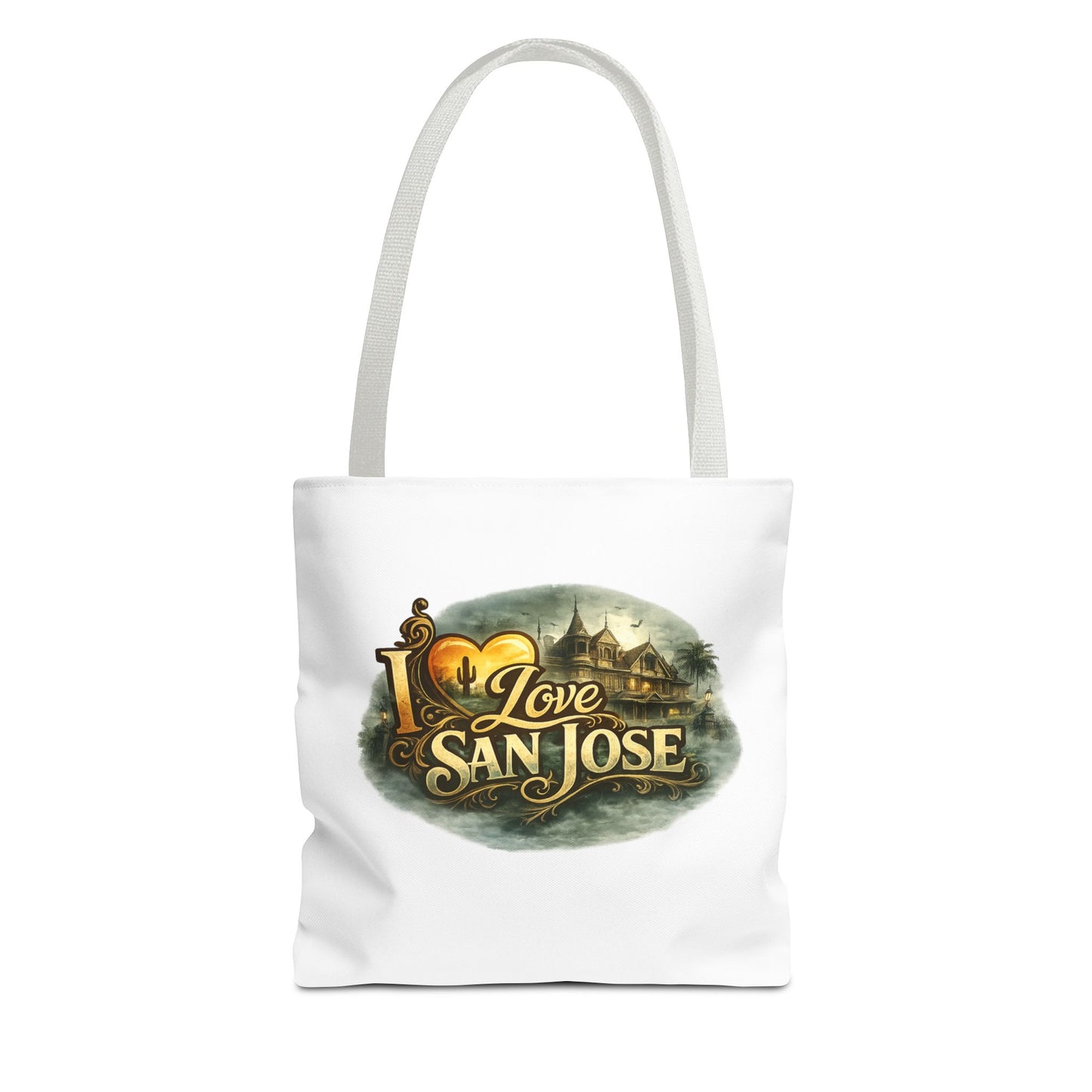 San Jose Tote Bag — "I Love San Jose" Scenic Logo Tote