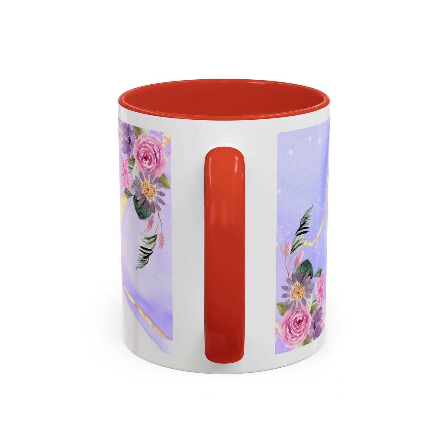 Mother Nutrition Facts Coffee Mug — Floral “Amazing Mom” 11/15oz Accent Mug