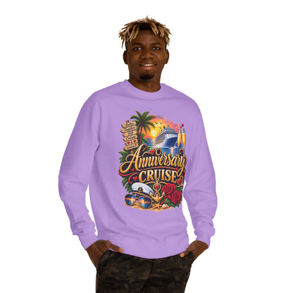 Anniversary Cruise Sweatshirt — Romantic Cruise Vacation Crewneck
