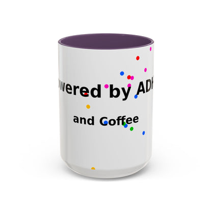 ADHD and Coffee Accent Mug — Funny Neurodivergent Gift (11/15oz)