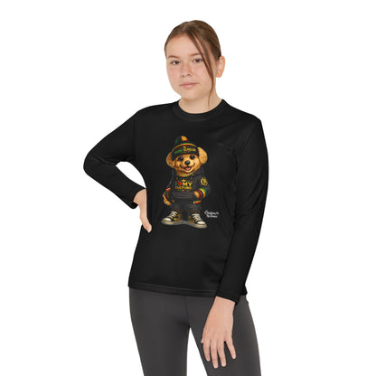 Youth Long Sleeve Tee — Streetwear Teddy Bear Graphic