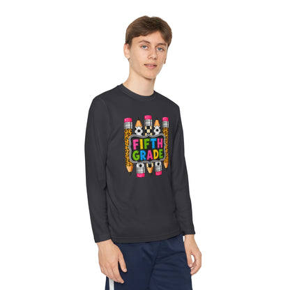Fifth Grade Pencil Graphic Youth Long Sleeve Tee