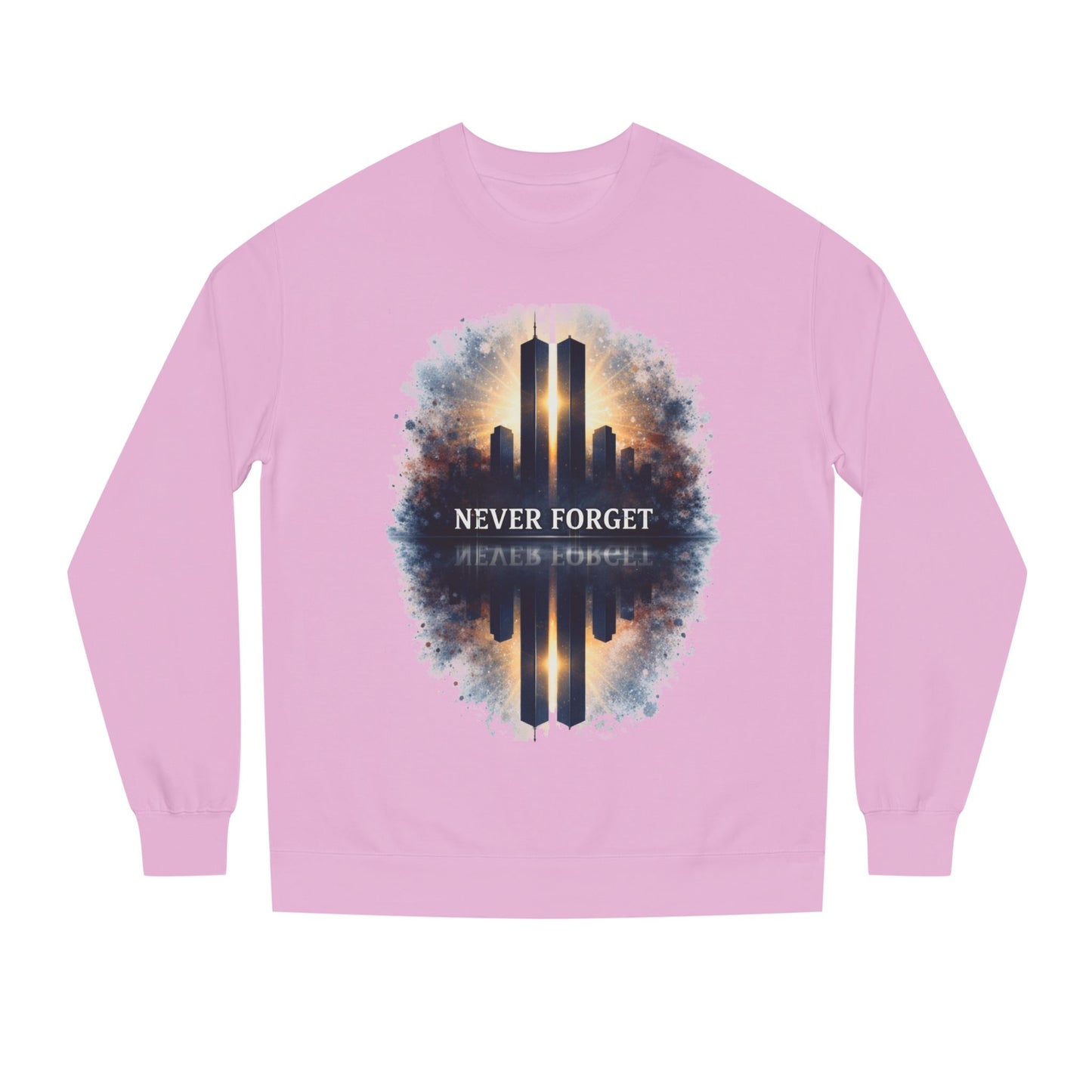 Never Forget Memorial Sweatshirt — 9/11 Tribute Crewneck