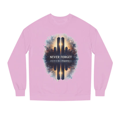 Never Forget Memorial Sweatshirt — 9/11 Tribute Crewneck