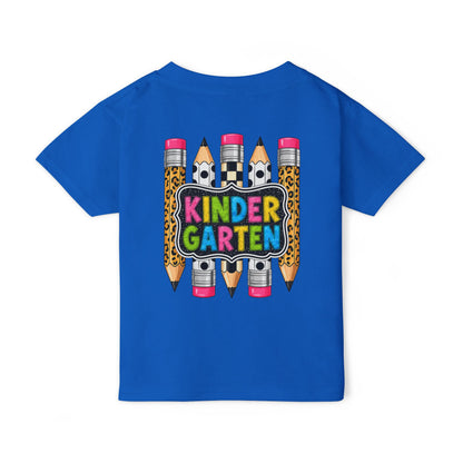 Kindergarten Pencils Toddler T-Shirt — Colorful Back-to-School Tee