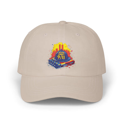 Dad Cap – 9/11 Tribute Firefighter Helmet & American Flag Embroidered Hat