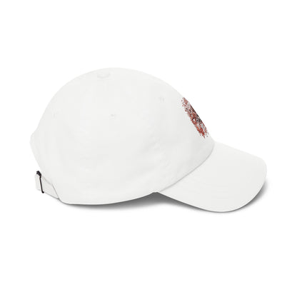 Dad Cap — Floral Script "Dad Life" Embroidered Baseball Hat