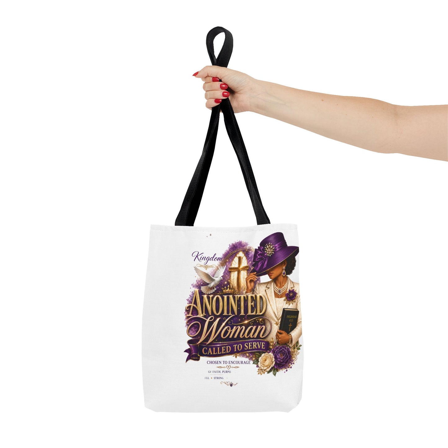 Anointed Woman Tote Bag – 'Called to Serve' Faithful Church Purse