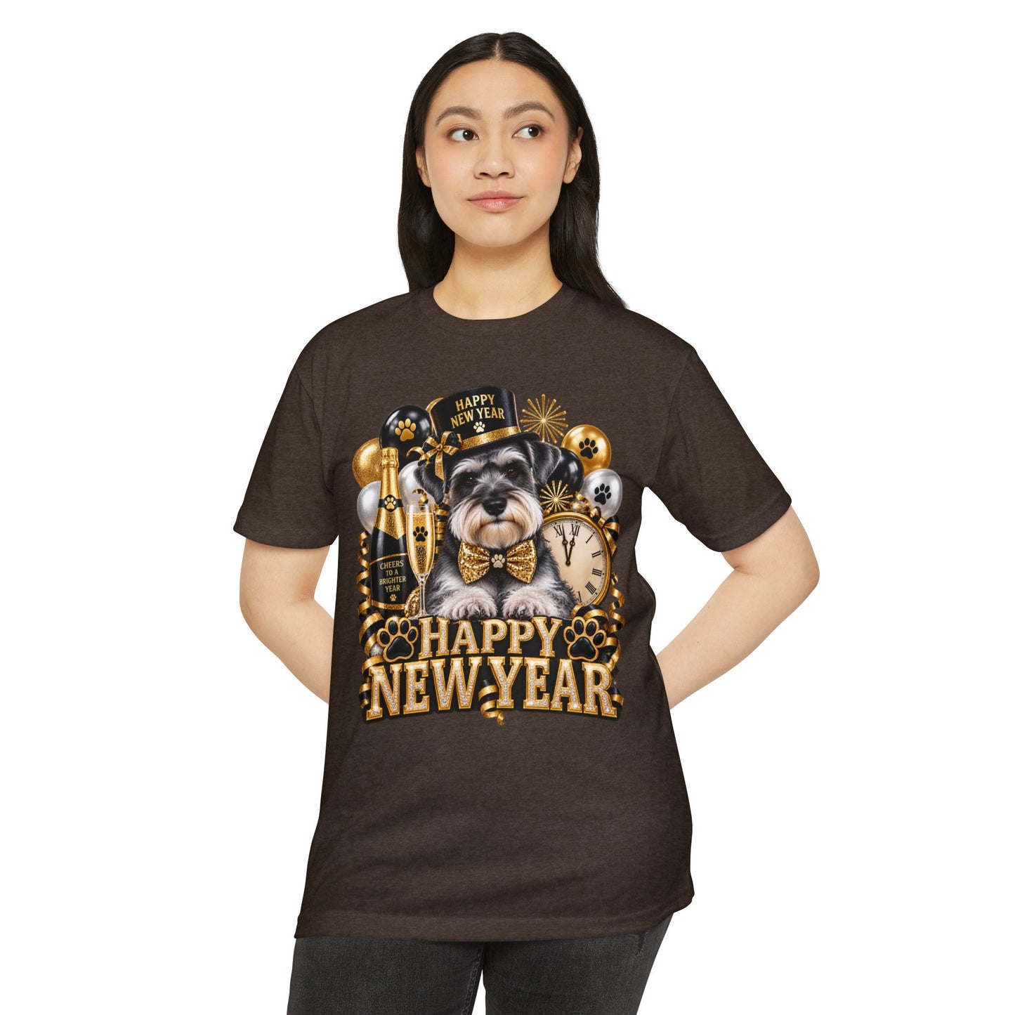 Happy New Year Schnauzer T-Shirt