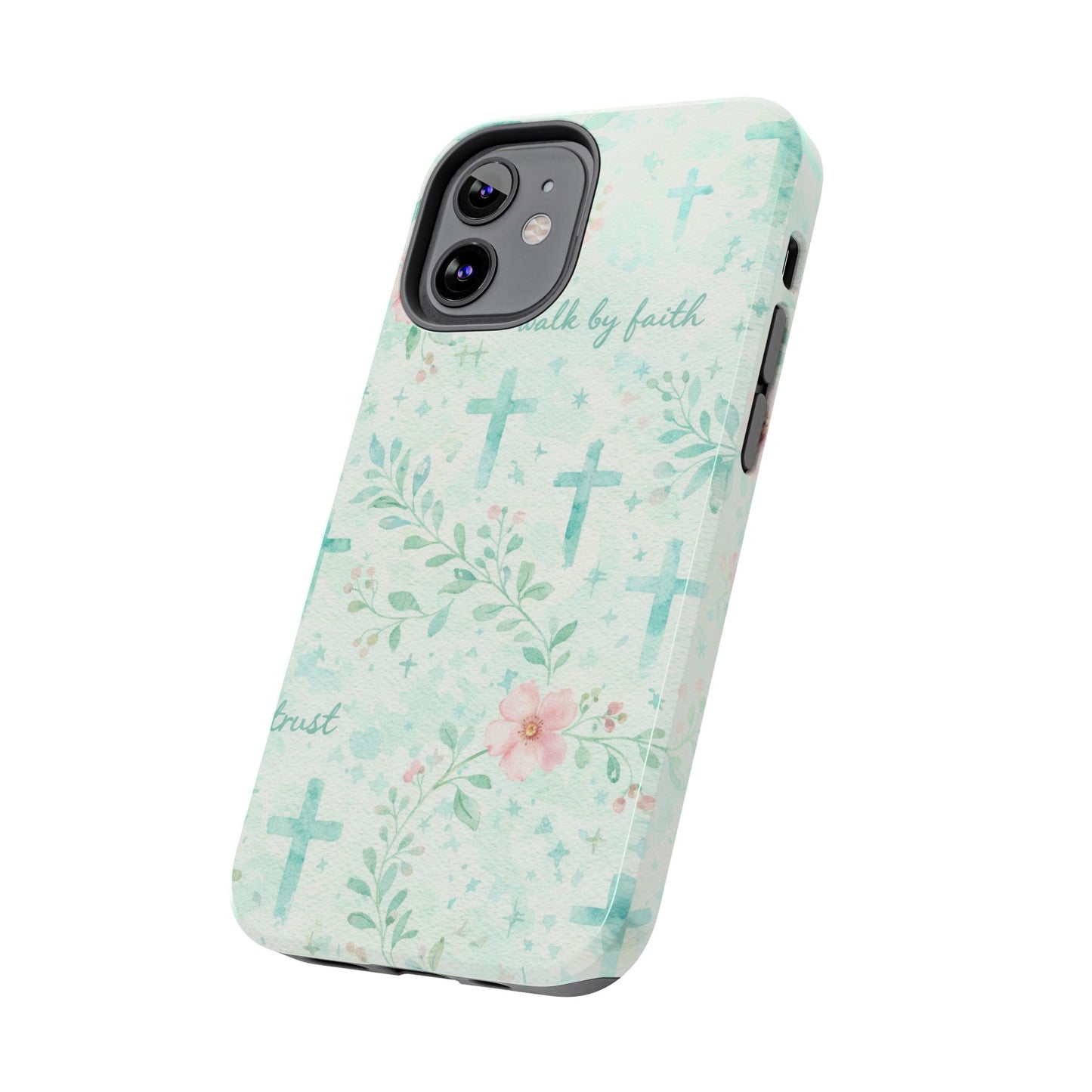 Walk By Faith Phone Case | Christian floral iPhone Case