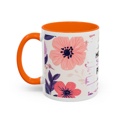 Mother Peace Floral Coffee Mug — "A quiet light, a guiding hand..." Memorial Tribute Mug