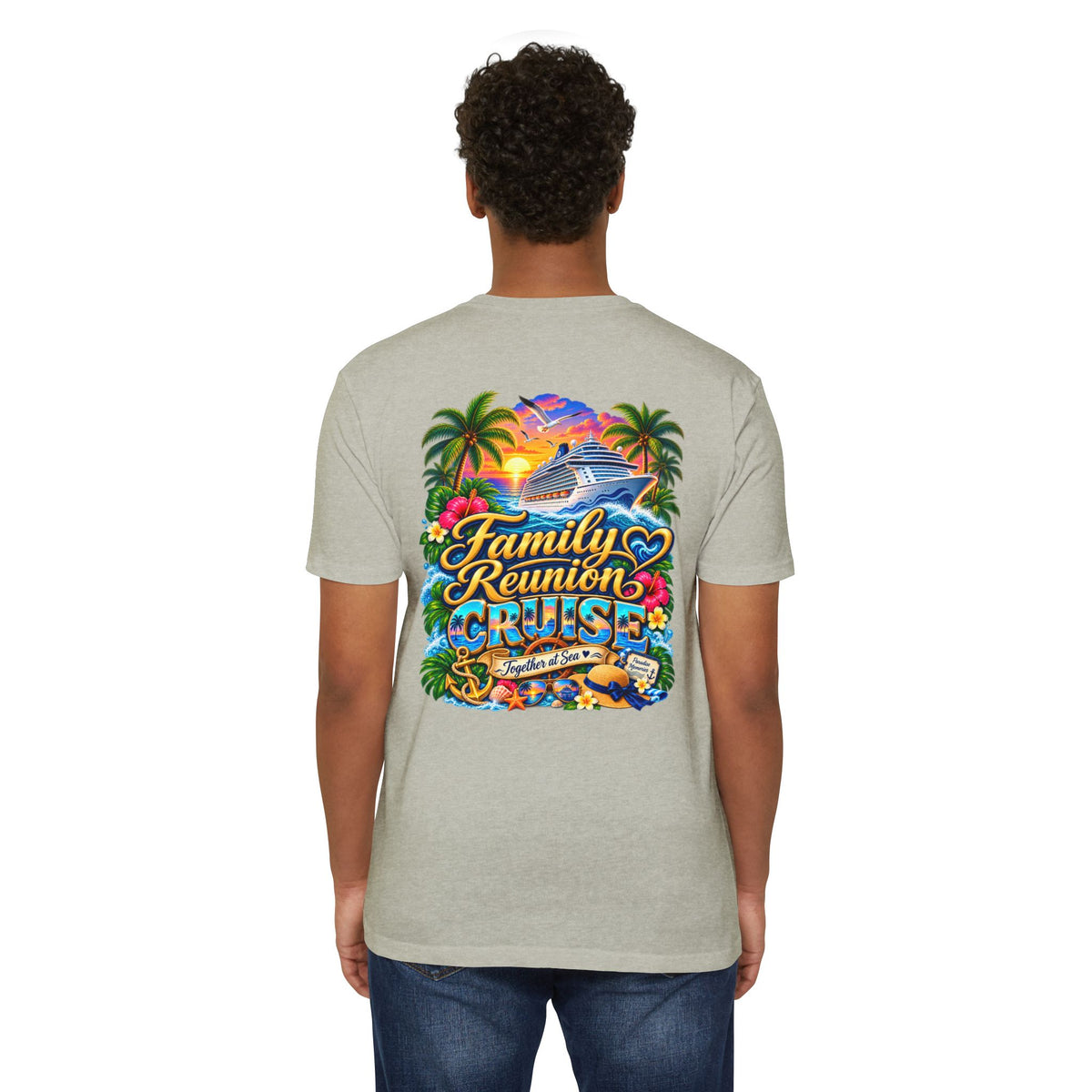 Family Reunion Cruise T-Shirt — Tropical Cruise Crew Tee
