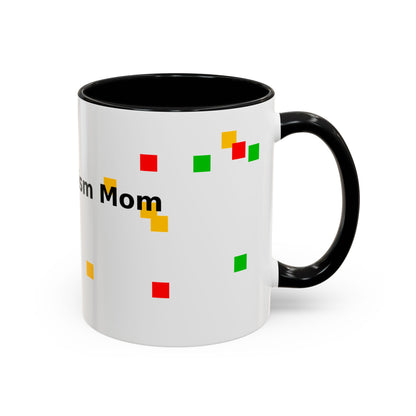 Autism Proud Mom Accent Coffee Mug – 11/15oz Color Accent