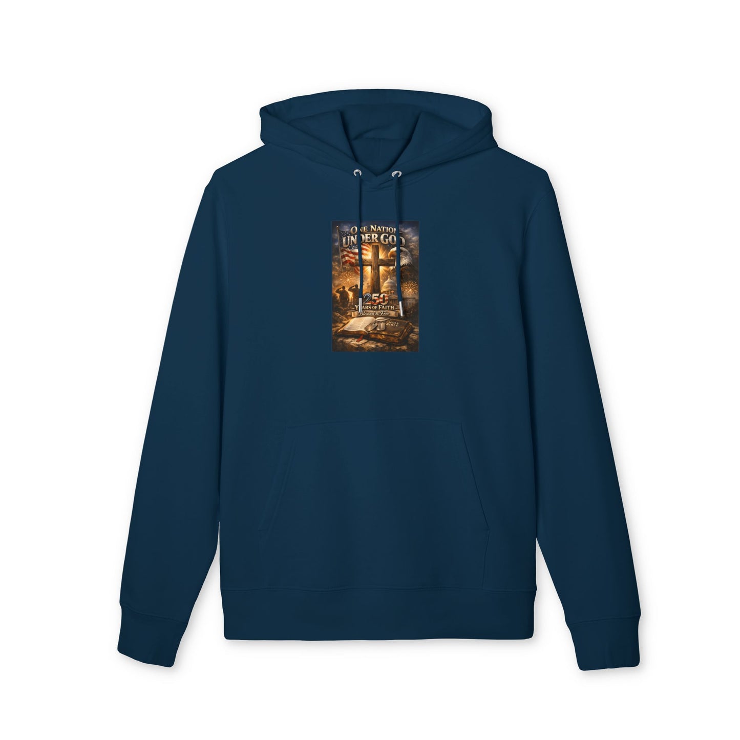 Under God Cross Hoodie — Christian Faith Inspirational Pullover