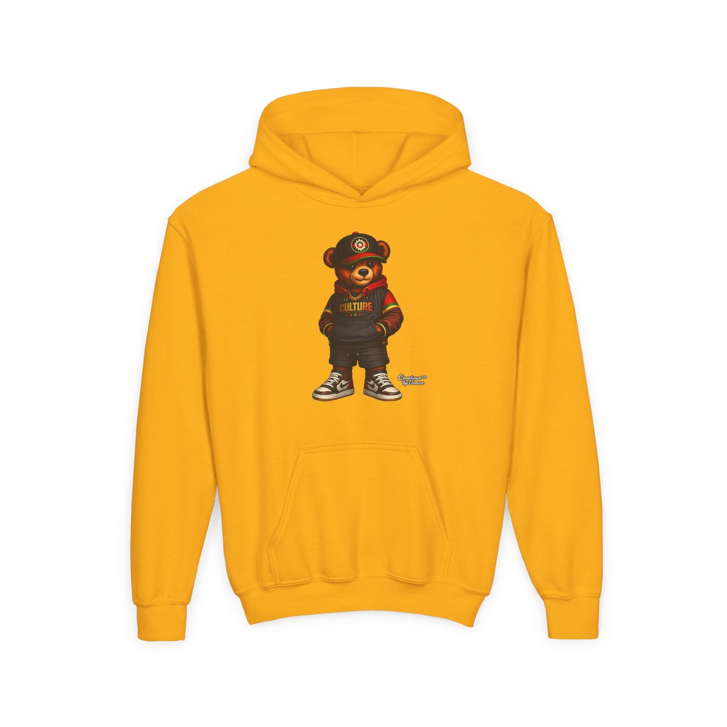 Kids Bear Hoodie — Streetwear Teddy Graphic Sweatshirt