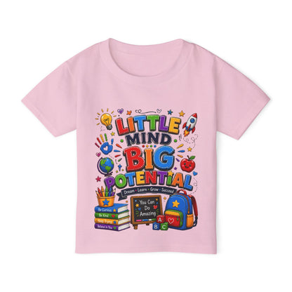 Toddler T‑Shirt — "Little Mind Big Potential" Back‑to‑School Graphic Tee