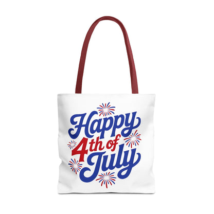Happy 4th of July Tote Bag — Patriotic Fireworks Market Tote